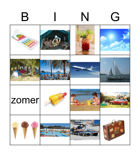 zomer Bingo Card