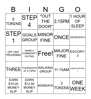 BRITE UNIT!! Bingo Card