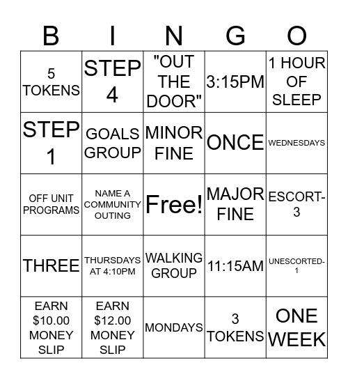 BRITE UNIT!! Bingo Card