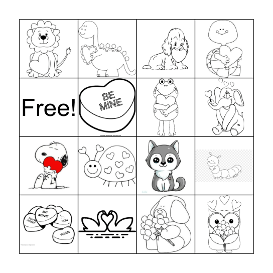 Valentine's Bingo Card