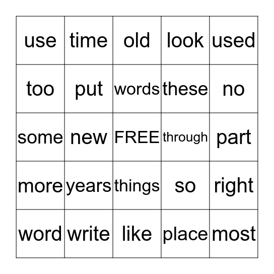 Grade 1 Q3 Bingo Card