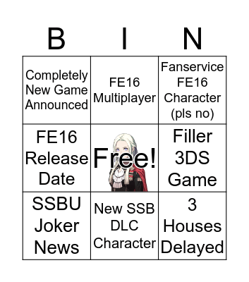 Nintendo Direct Feb. 2019 Bingo Card