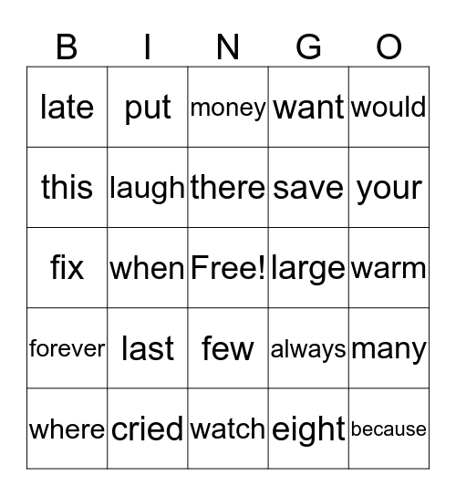 Sahand’s Bingo Card