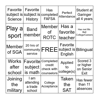 Bingo Card