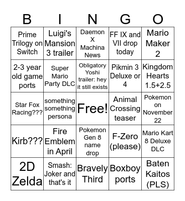 took them long enough Bingo Card