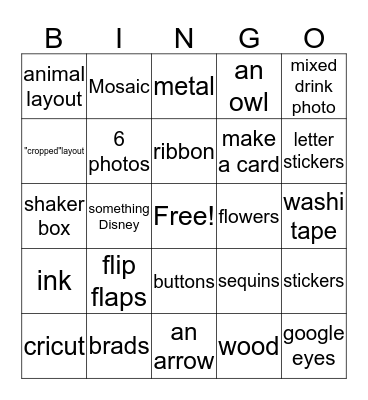 Great Pond scrapper's Bingo Card