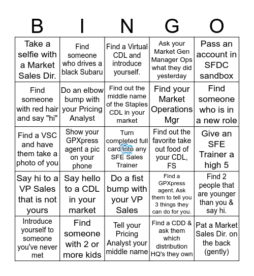 CMC Workshop Bingo - Complete Full Page Bingo Give to any Sales Trainer Name:   Bingo Card
