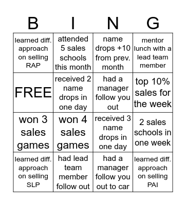 NICOLE MOD4 BINGO Card