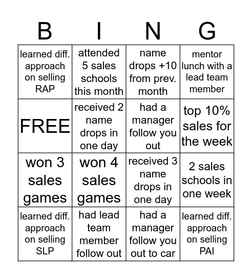 NICOLE MOD4 BINGO Card