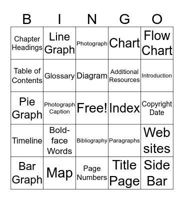 Non-Fiction Bingo Card