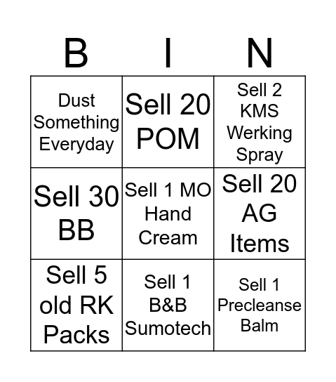 Valentime's Day Dingo Bingo Card