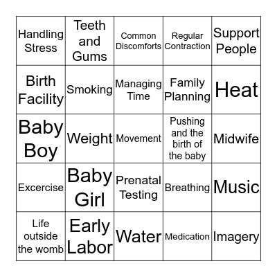 Bingo Card