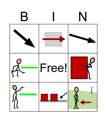 Prepositions of Place Bingo Card