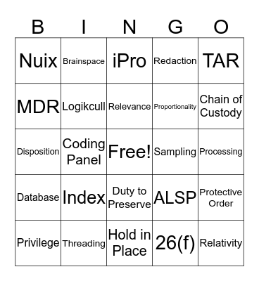 Bingo for DOGs Bingo Card