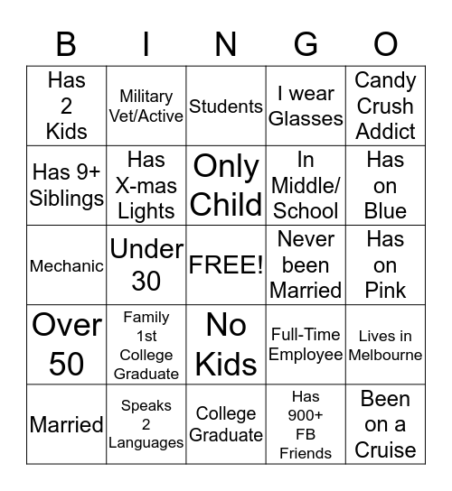 Baby Barr's Gender Reveal Bingo Card