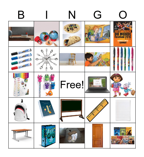 L'ecole Bingo Card