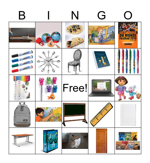 L'ecole Bingo Card