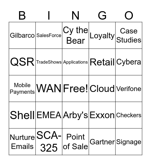 Cybera Bingo! Bingo Card