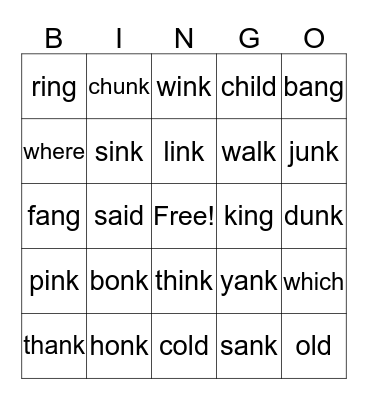 Welded Sounds Bingo Card