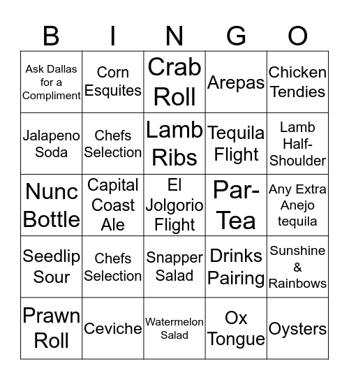 MesaMesa Ding Dong Bingo Card