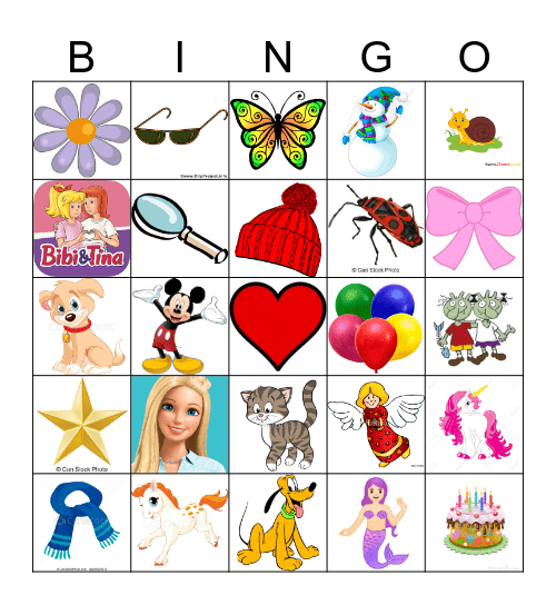 Franciskas Geburtstagsbingo Card