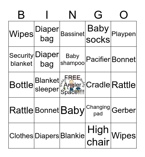 Welcoming Baby ACE! Bingo Card