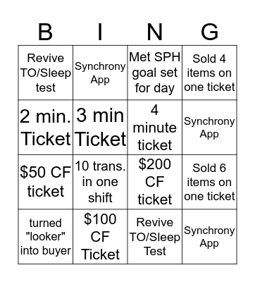 SPARTAN BLACKOUT Bingo Card