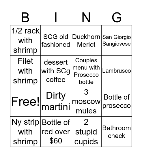 SCg Vday Bingo Card