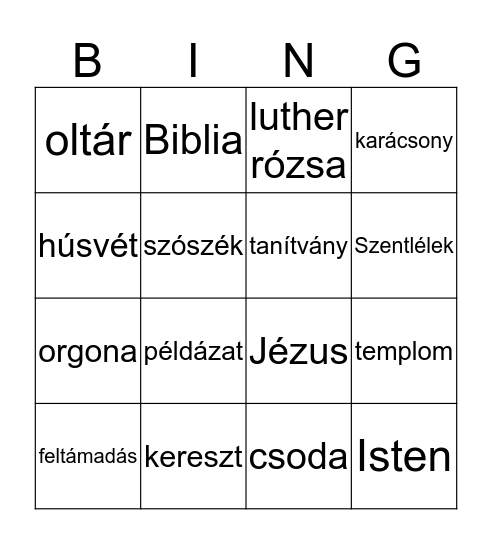 Bingo! Bingo Card