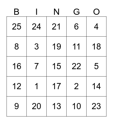 Western Southern Policy's Placed Bingo Card