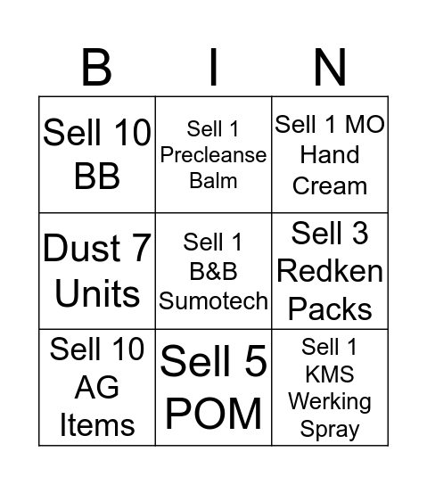 Part Time Dingo Bingo Card