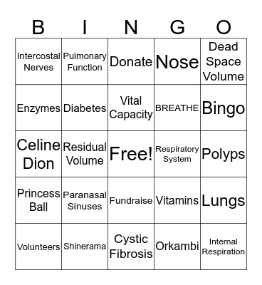 END CF BINGO Card