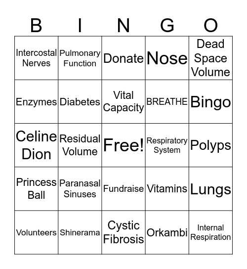 END CF BINGO Card