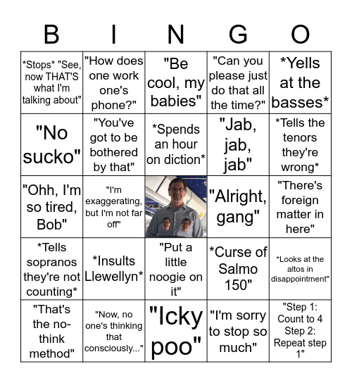 Bob Bingo Card