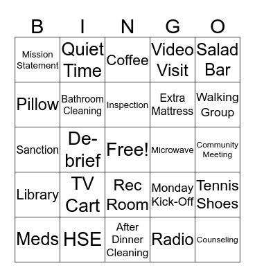 IBH Bingo Card