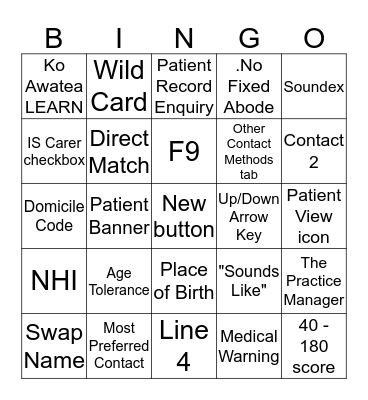iPM Foundation Bingo Card