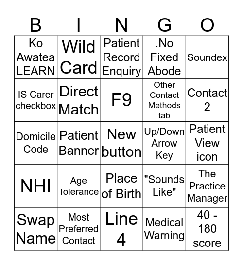 iPM Foundation Bingo Card