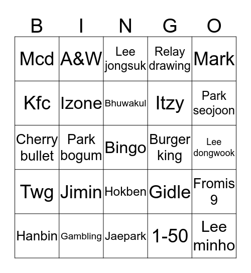 Bingo Card
