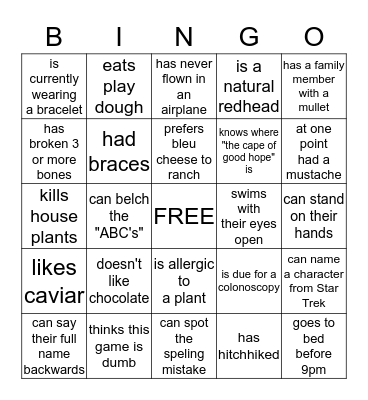 Bingo Card