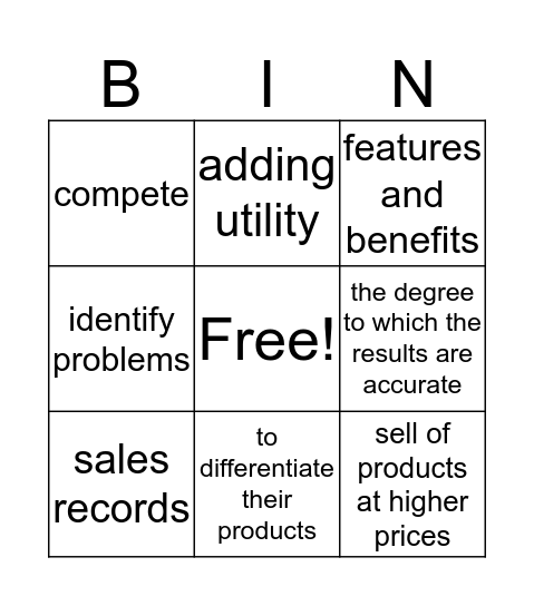 3.04  Bingo Card
