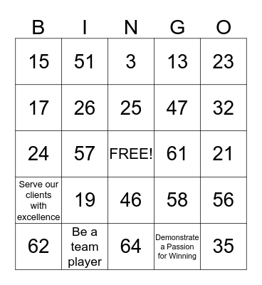 Happy Holidays Bingo Card