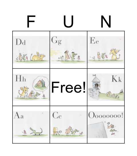 Alphabet Fun! Bingo Card