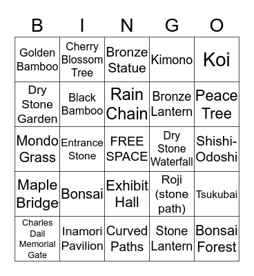 JFG Bingo Card