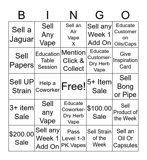 PK Week 2  Bingo Card