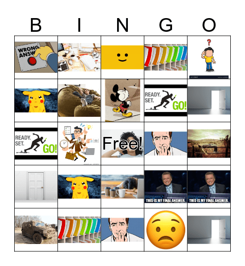 Los Adjetivos Bingo Card