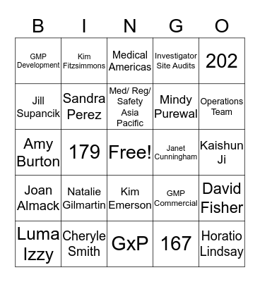 GQAAC Bingo Card