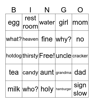 ASL Reviews Bingo Card