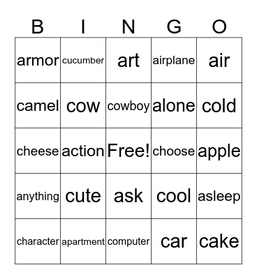 Bingo Card