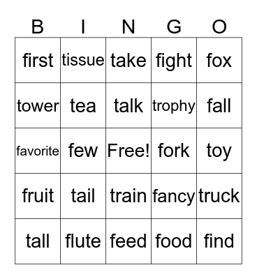 Bingo Card