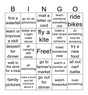 2019 Bingo Card